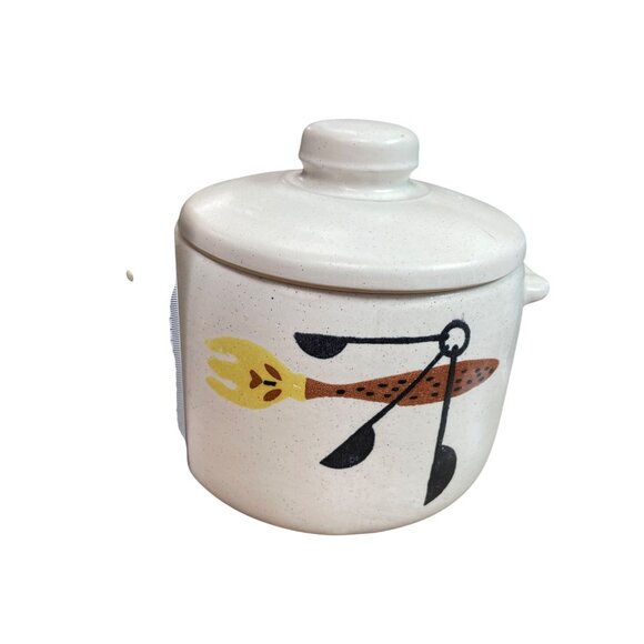 West Bend Vintage Mid Century Stoneware Casserole bean Pot With Lid SKU 9320 - Picture 14 of 16